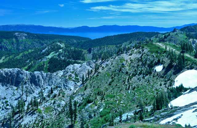Lake Tahoe in the distance